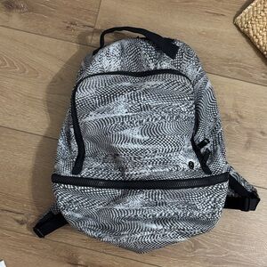 Lululemon Black and White Backpack
